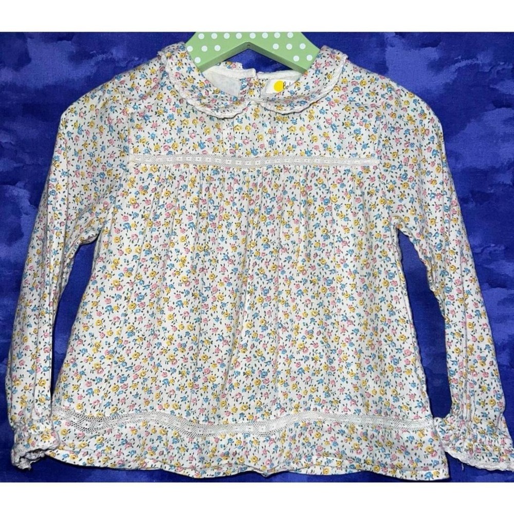 Baby Boden Floral Long Sleeve‎ Shirt